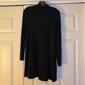 Missguided Black Swing long sleeve dress